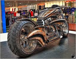 Hollister S Harley Davidson Custom Bike Wahrend Einer Ausstellung Im Ettlinger Tor In Karlsruhe Hdr Aus Fahrrader Sonderanfertigungen Harley Davidson Motorrad