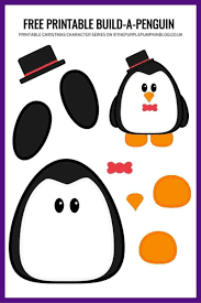 Build A Penguin Printable Free Printable Paper Penguin Template In 2020 Printable Crafts Crafts For Kids Penguin Crafts