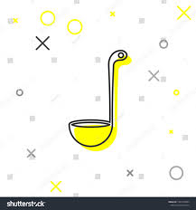 How to say ladle in french. Grey Line Kitchen Ladle Icon Isolated On White Background Cooking Utensil Cutlery Spoon Sign Vector Illust Logo Design Branding Simple Grey Line Logo Design