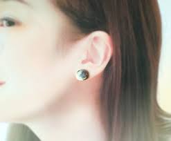 Iris Ayame Shobu Painted Pottery Kintsugi Earrings Clip-on Earrings  Non-pierced Square Four-sided Flower Spring Summer Purple Yellow Light  Green