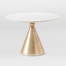 Shop online today at ikea. Silhouette Pedestal Round Dining Table White Marble Antique Brass