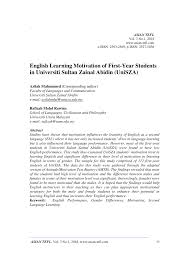 Universiti sultan zainal abidin (unisza) was formerly known as universiti darul iman malaysia (udm) and is located at kuala terengganu. Pdf English Learning Motivation Of First Year Students In Universiti Sultan Zainal Abidin Unisza