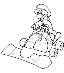 Mario and luigi coloring pages printable. Mario Kart Coloring Pages 40 New Pictures Free Printable