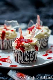 Dexter S Cupcakes Cupcakes Sanglants Pour Halloween Recette Cuisine Halloween Delicieux Cupcakes Recette Cupcake