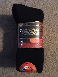 Unisex Black Coz Thermal Socks 2 Pair Pack Size Medium Large New In Packaging Fashion Clothing Shoes Accessories Mensclothing Soc Socks Pairs Sport Socks