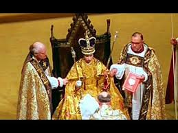 Queen elizabeth ii arrives at westminster abbey wearing her coronation robes and sovereign crown, 1953. 1953 Coronation Of Queen Elizabeth Ii The Crowning Ceremony Youtube