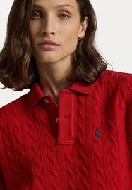 Polo Ralph Lauren CABLE WOOL CASHMERE POLO SHIRT