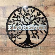 Metal Two Color Tree Of Life With Family Name Last Name Sign Etsy In 2021 Metal Wall Art Metal Tree Metal Tree Wall Art