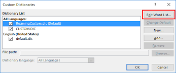Add Words To Dictionary In Word 2016 Technipages