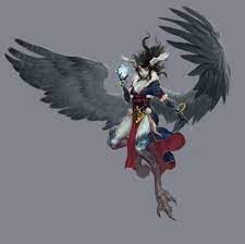 Harpy Du Showwhy Concept Art Characters Creature Art Fantasy Creatures