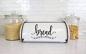 Bread Decal Kitchen Pantry Canister Label Bread Box Decal Vinyl Letters Kitchen Storage Farmhouse Bread Boxes Farmhouse Bread Boxes Bread Container