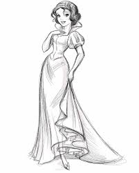 Stylized Snow White Disney Cartoon Sketch Disneyprincess Snowwhite Disney Princess Sketches Disney Princess Drawings Snow White Drawing