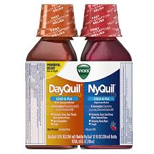 vicks dayquil nyquil cold flu relief combo pack liquid cherry