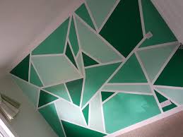 These tutorials use paint and painter's tape to create gorgeous patterns on your walls and furniture that you can do yourself and will leave guests in awe! The Student 43 Masking Tape Wall Paint Design Ideas With Tape Green