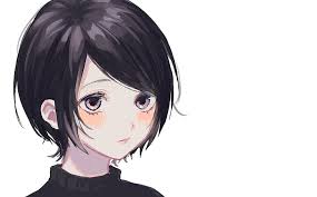 Caramel highlights create further dimension, giving your locks instant shine and depth, as well as a youthful glow. Hd Wallpaper Anime Original Black Hair Grey Eyes Short Hair Wallpaper Flare