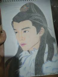 Add some lighting to my pencil drawing.. By photo shop ❤️✨