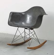 However, by the time the chair was able to be produced, herman miller had the technology to make the seat in polyester, reinforced with strands of fiberglass. Charles Rayeames Rar Rocking Chair 1950 1953 Mutualart