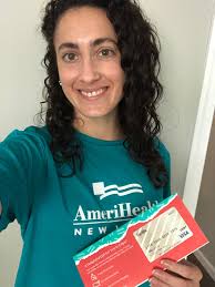 Congratulations to Kaitlin Bossert, Hannah Cullen, Morgan Harkness, and  Michelle Larsen who were all recently recognized with AmeriHealth New  Jersey's quarterly Be of Service award! #BeOfService