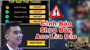 Ghim Tren Shop Acc Lien Quan Mobile Vuongcode