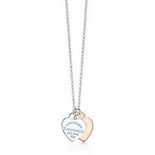 Return To Tiffany Mini Double Heart Tag Pendant In Silver And 18k Rose Gold Tiffany Co Tiffany Jewelry Diamond Are A Girls Best Friend