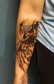 Forearm Bird Of Prey Tattoo Tattoo Artists 331647960058673654 In 2020 Owl Tattoo Design Owl Eye Tattoo Owl Forearm Tattoo