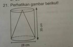 Contoh soal bangun ruang sisi lengkung tabung kerucut dan bola. Volume Tabung Di Luar Kerucut Pada Bangun Ruang Di Atas Adalah Cm3 A 10 373 33b 13 373 33c Brainly Co Id