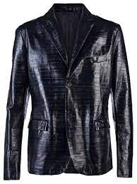 Jil Sander Eel Leather Jacket Farfetch Com Leather Jacket Mens Lightweight Jacket Well Dressed Men