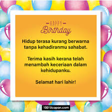 Maybe you would like to learn more about one of these? Ucapan Hari Lahir Untuk Sahabat Baik 1001 Ucapan