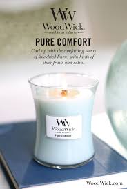 From your bathroom to your bedroom, enjoy the lovely scent of home fragrances in every room. Pure Comfort By Woodwick The Natural Wooden Wick Candle That Crackles As It Burns Comforting Scents Of Line Dried Wood Wick Candles Candles Light My Candle