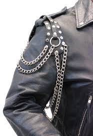 Extra Long Leather Epaulet Chains Ae16024crk Chain Clothes Shoulder Chain Leather