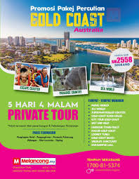 Kami terima bayaran secara ansuran. Pakej Gold Coast Australia 5 Hari 4 Malam Private Tour
