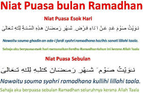 Niat Puasa Sebulan Dan Harian Trending Now