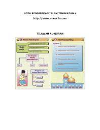 Sebaiknya cetakan berwarna dan bukan hitam putih untuk lebih menarik. Nota Pendidikan Islam Tingkatan 4