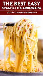 The Best Spaghetti Carbonara Recipe No Cream Carbonara Recipe Easy Pasta Recipes Pasta Carbonara Recipe