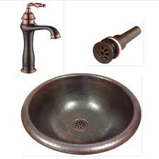 Maybe you would like to learn more about one of these? Round Mexican Pure Copper Drop In Or Vessel Bathroom Sink 17 Cobre Star Design Bathroom Sinks Home Garden