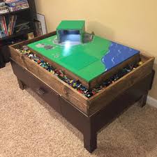 Train Table To Lego Table Conversion Lego Table Diy Lego Table Lego Table With Storage