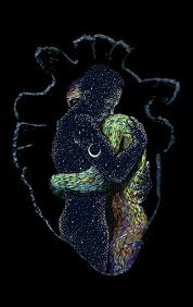 Heartfelt Hug Anatomical Heart Art Romantic Art Anatomy Art