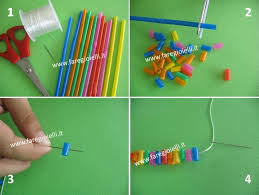 Incredibile quanti danni faccia un oggetto apparentemente il problema ovviamente non sono le cannucce ma la plastica: Lavoretti Per Bambini E Ragazzi Con Cannucce Gioielli Fai Da Te E Frasi Belle