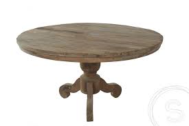 De vierpotige tafel stavanger staat zeer stabiel en heeft een aangename hoogte. Teak Tisch Rund 150cm Rustikal