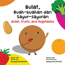 Kandungan vitamin c ini yang akan menjaga tubuh tetap sehat dan fit serta tidak gampang sakit. Bilingual Board Book Bulat Buah Buahan Dan Sayur Sayuran Ungu Pen Www Ungupen Com