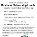IBN Biz Lunch - Mountain City
