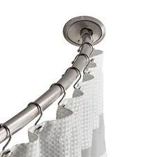 Better Homes Gardens Smart Adjustable 72 Curved Shower Rod 1 Each Walmart Com Shower Rod Better Homes Home And Garden