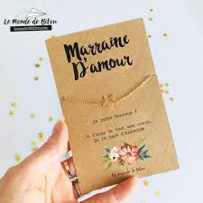 Carte Bijou Marraine D Amour Cadeau Marraine Marraine Cadeaux De Remerciement