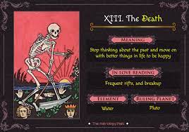 Death does not necessarily, or even usually, indicate physical death. The Death Tarot Meaning In Upright Reversed Love Other Readings The Astrology Web
