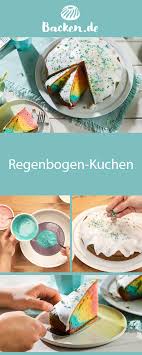 Regenbogen Kuchen Rezept Von Backen De Rezept Susse Kuchen Lebensmittel Essen Regenbogentorte