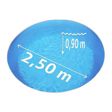 Pool Total Aufstellbecken Set Basic O 2 50 X 0 90 M