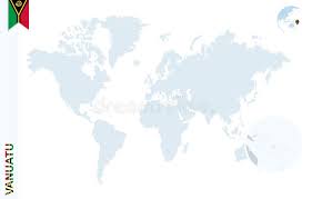 Klicken sie auf ein land, um eine detaillierte karte anzuzeigen. Standort Vanuatu Auf Der Weltkarte Mit Erweiterter Karte Vanuatu Mit Flagge Vektor Abbildung Illustration Von Sonnenschein Lange 204073910