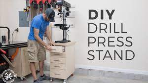 Hey Everyone It S Brad From Fixthisbuildthat Com Today I M Sharing A Garage Or Shop Storage Project This Drill Drill Press Stand Drill Press Shop Storage