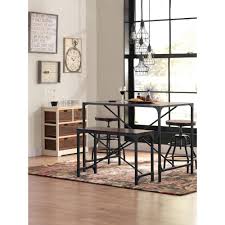 Home Decorators Collection Industrial Empire Black Pub Bar Table 0823000910 The Home Depot Home Bar Furniture Pub Table And Chairs Home