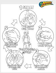Here S A Free Coloring Printable That Also Teaches The Steps To Proper Hand Washing Germs For Kids Kindergarten Worksheets Printable Hand Washing Poster
